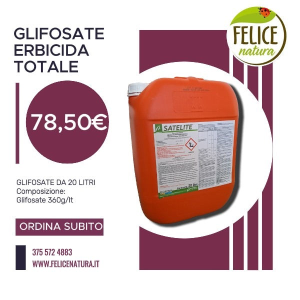 Glifosate Satelite: L'Erbicida Efficace Adesso in Offerta su FeliceNatura.it!