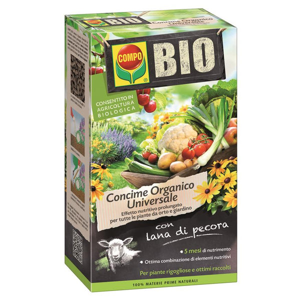 Compo Bio Concime Organico Universale con Lana di Pecora 2 kg
