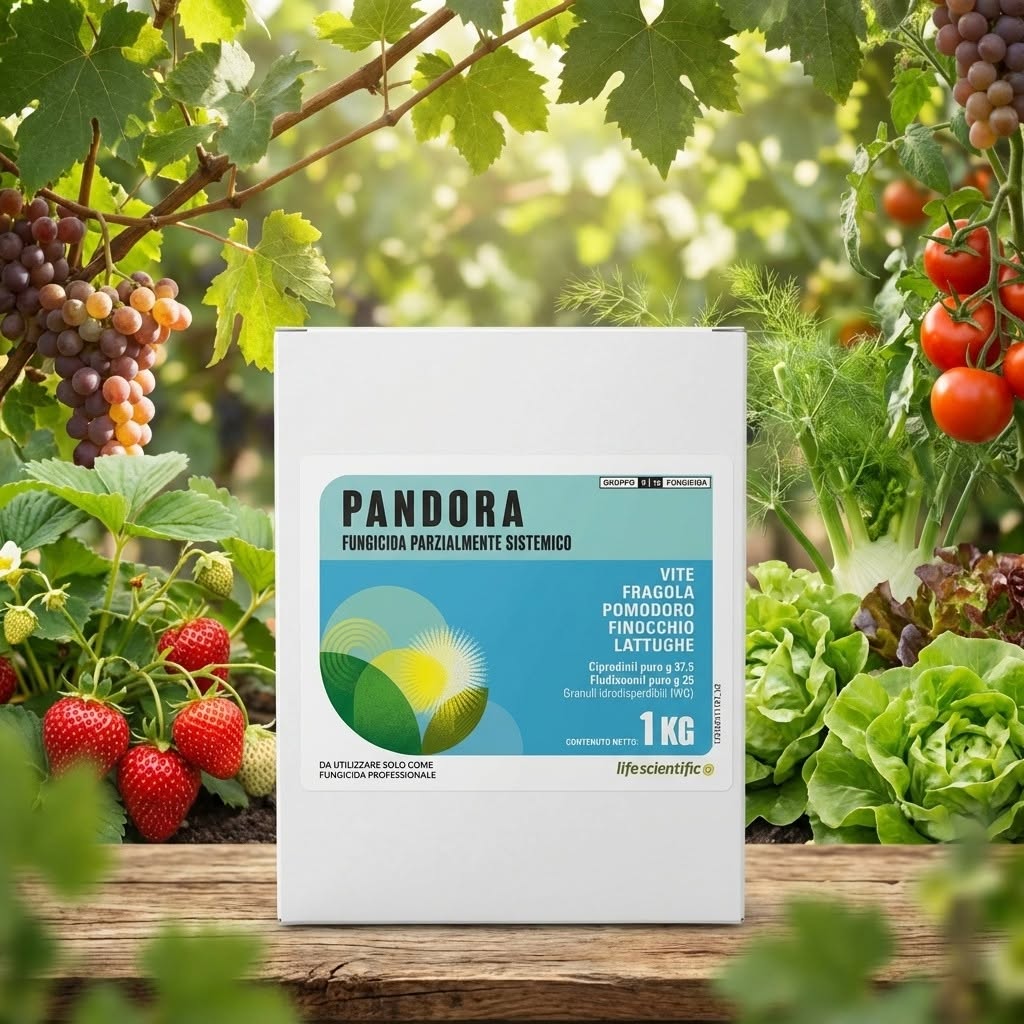 Pandora® Fungicida - Ciprodinil 37,5% + Fludioxonil 25% WG - 1 kg