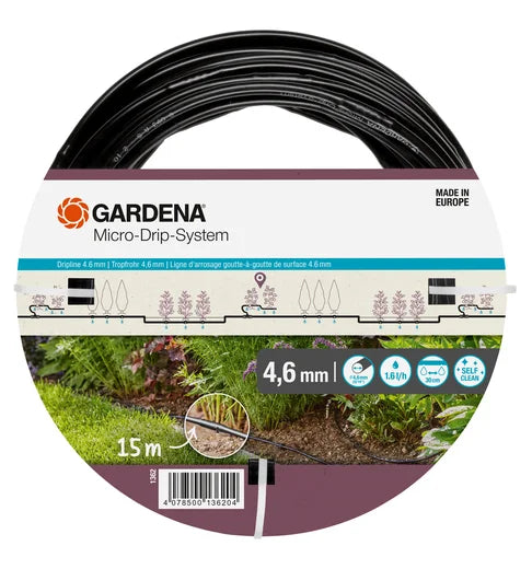 Tubo gocciolante 4,6mm Gardena