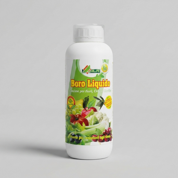 Al.Fe Boro Liquido - Concime al Boro per Fiori, Orto e Giardino 1 Litro