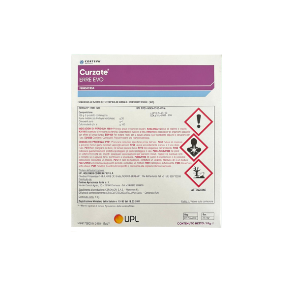FUNGICIDA CURZATE ERRE EVO 1 KG 