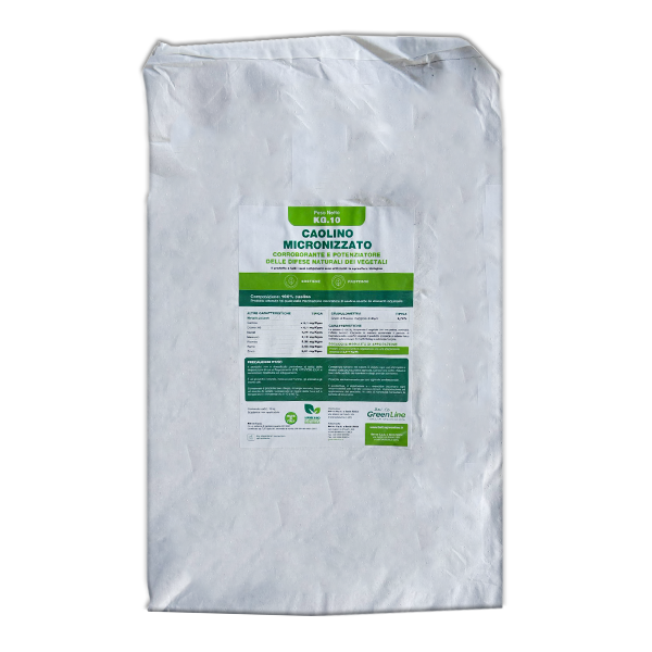 Caolino 10 Kg Corroborante Difesa Naturale per le Piante GreenLine