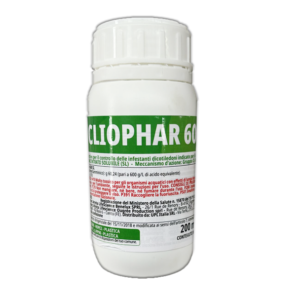 Cliophar 600 SL Erbicida sistemico selettivo per orticole CLOPIRALID 200 ml  Upl