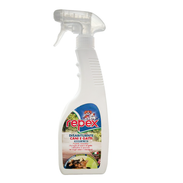 Repex Spray Disabituante Cani e Gatti  effetto barriera olfattiva 750ml Italchimica