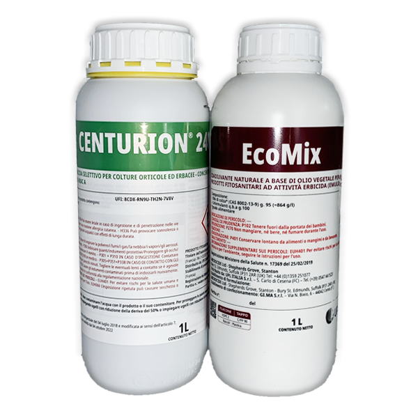Erbicida Centurion 240 Neo 1 Lt con Collante Ecomix 1 Lt Upl