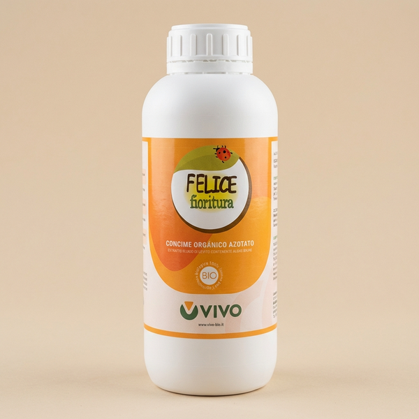 Concime Organico Biologico a base d'alghe Felice Fioritura 1 LT