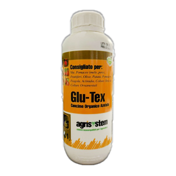 Glu-Tex 1 Lt Concime Organico Ricco di Rame Agrisystem