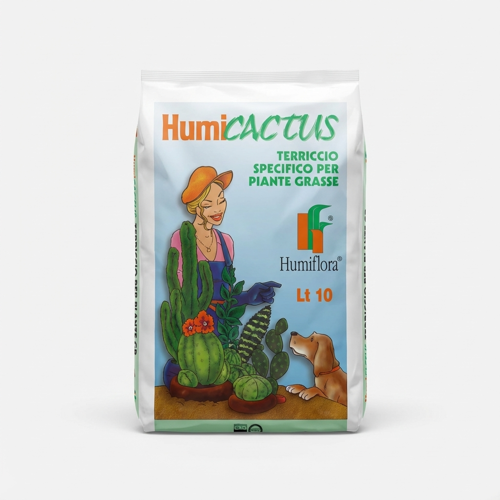 Terriccio per piante grasse HumiCactus Humiflora 10 Litri
