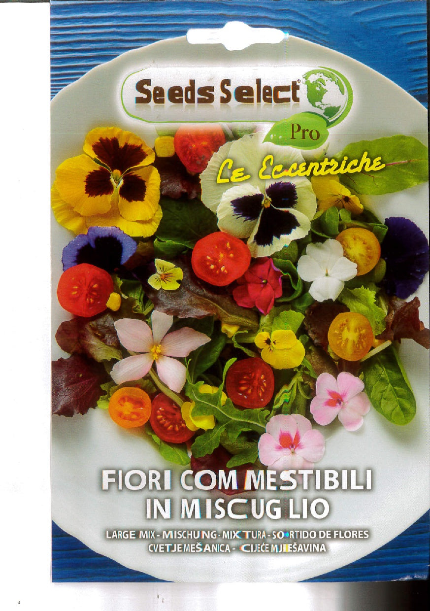 Fiori commestibili in miscuglio