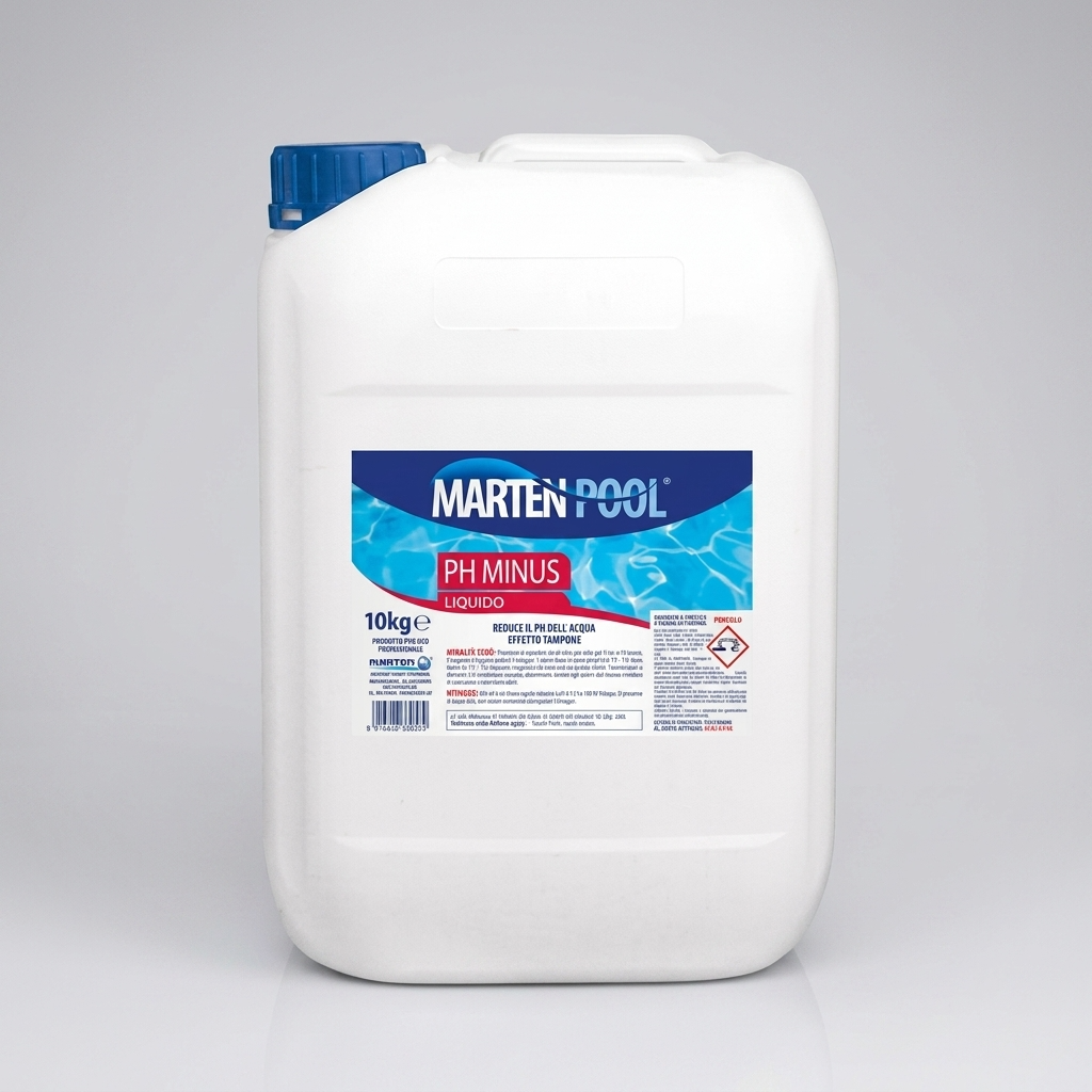 Correttore pH Minus Liquido per Piscine 25 kg - Marten Pool
