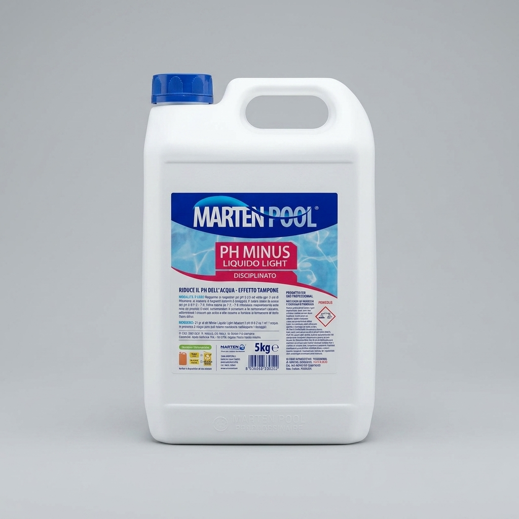 Correttore pH Minus Liquido per Piscine 5 kg - Marten Pool