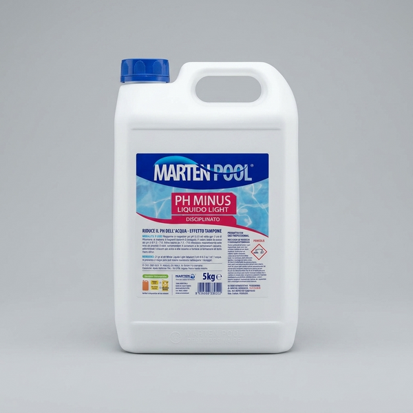 Correttore pH Minus Liquido per Piscine 5 kg - Marten Pool