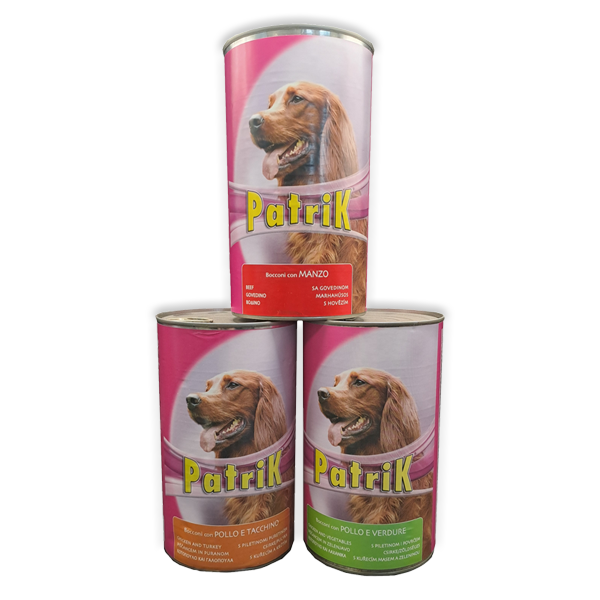 Alimento umido per cani Gusti vari 1250Gr