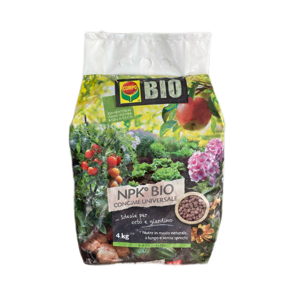 Concime universale NPK Bio 6.5.13 4 Kg Compo
