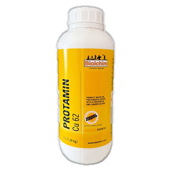 Protamin Cu 62 1 LT Biostimolante al rame proteinato per nutrizione e vigore Biolchim