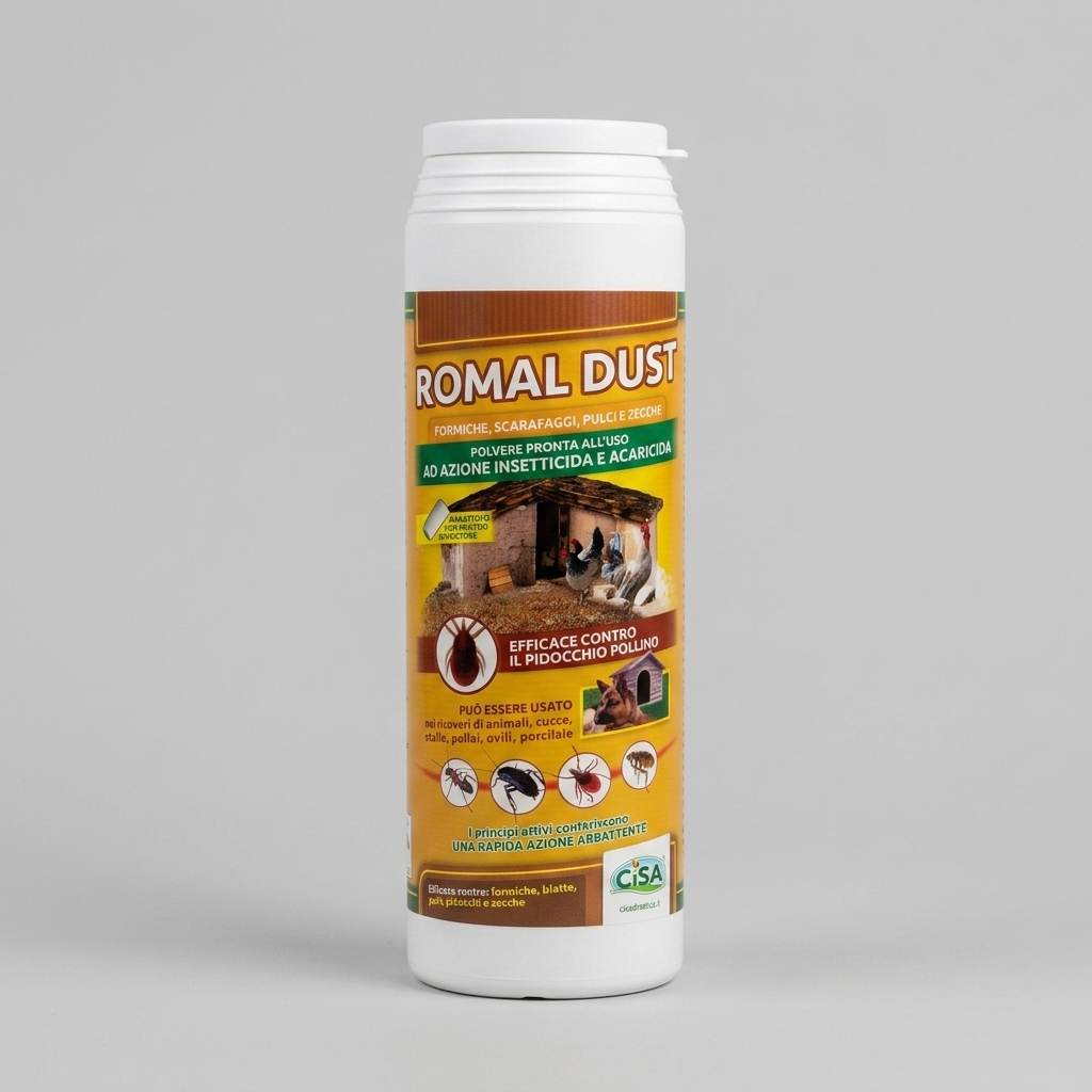 ROMAL DUST - Polvere Insetticida Acaricida Antiformiche 500 gr