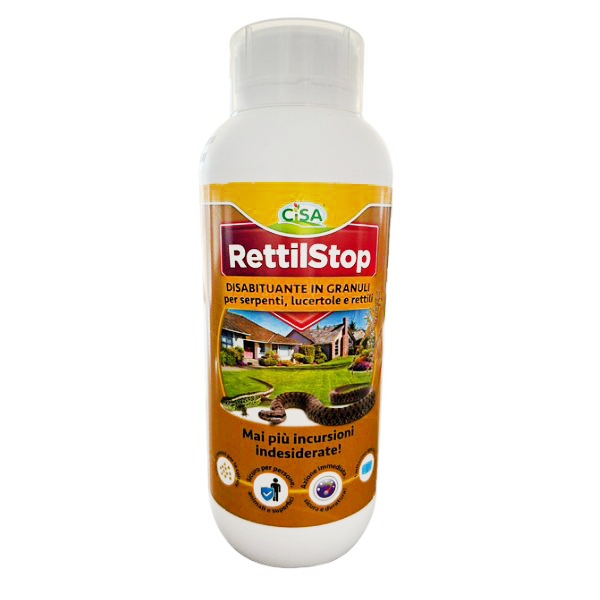 Rettil Stop Disabituante in granuli per Serpenti, Lucertole e Rettili 1 Kg Cisa