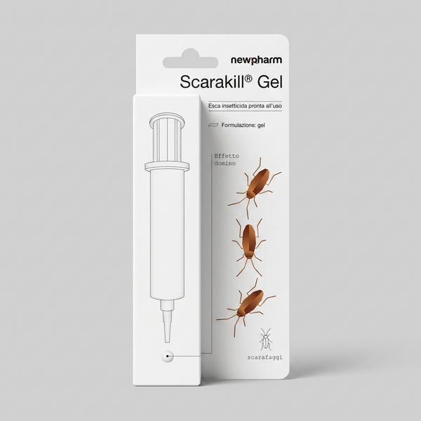 SCARAKILL GEL 10g Siringa Esca Scarafaggi e Blatte Newpharm