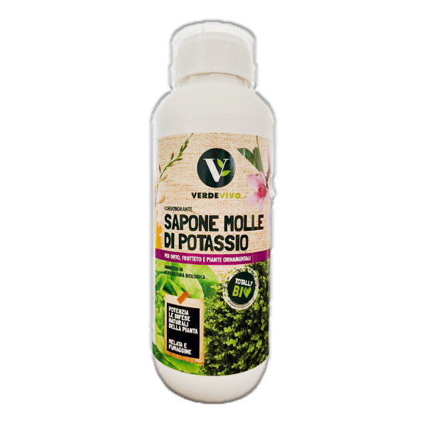 Sapone Molle Di Potassio Per orto Frutteto e piante ornamentali 1 LT Verdevivo