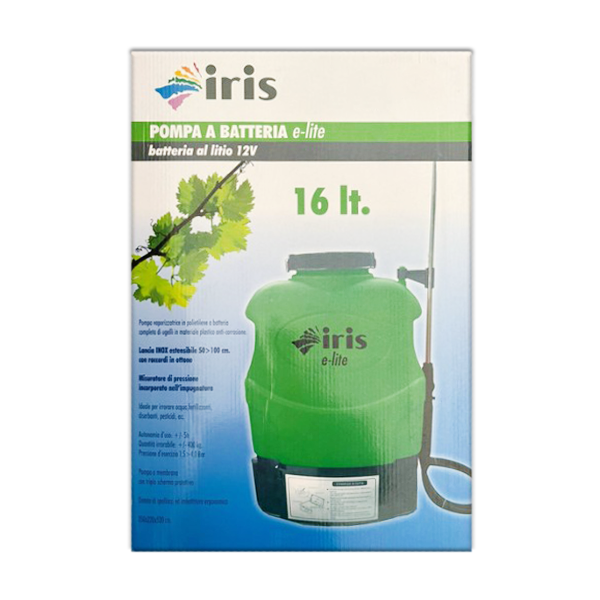 Pompa a Batteria e-Lite al Litio 12V 16 Lt IRIS