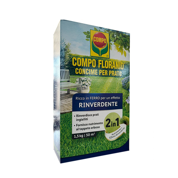 Floranid Concime Rinverdente Per Prato 1,5 Kg Compo