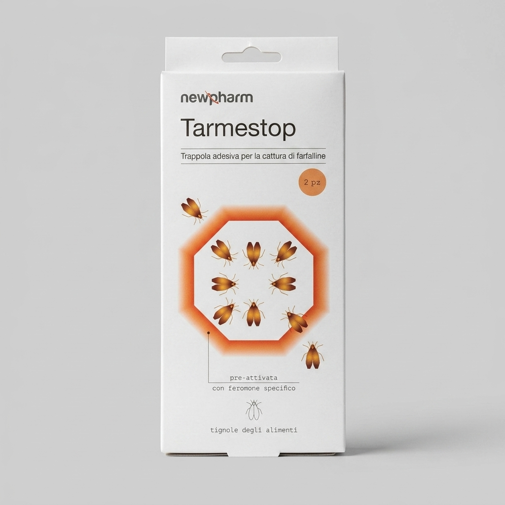 Tarmestop Trappola Adesiva per Tarme e Tignole degli Alimenti Newpharm