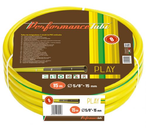 Tubo PVC Retinato Play 5/8" 15mm per Giardinaggio e Agricoltura