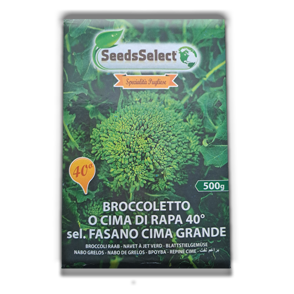 SeedsSelect Cima di rapa o Broccoletto 500gr