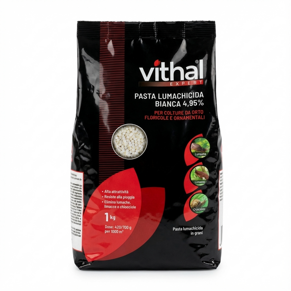 Pasta lumachicida bianca Metaldeide 4,95% 1 kg Vithal