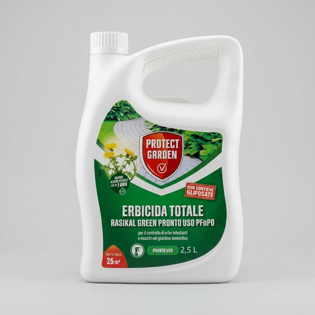 Rasikal Green  Erbicida Totale senza Glifosate 2,5 LT Protect Garden