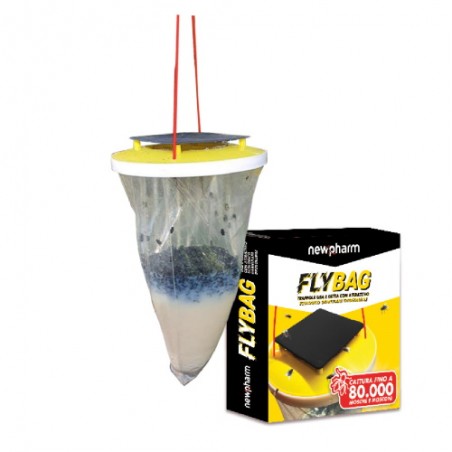 Flyrex New Fly Bag – Trappola Ecologica Usa e Getta per Mosche e Mosconi Newpharm