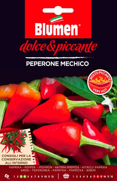 Semi Peperone piccante Mechico Blumen