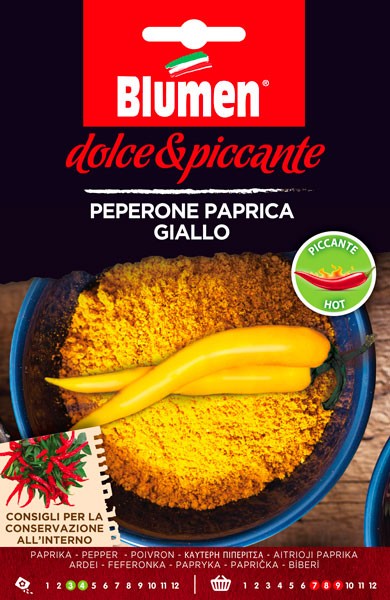 Semi Peperone piccante Paprica giallo Blumen