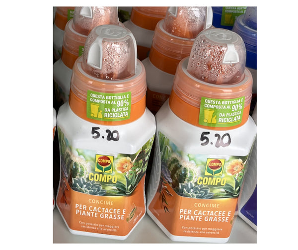 Concime cactacee e piante grasse 250 ml Compo