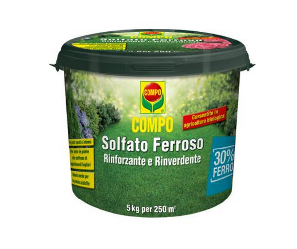 Compo - Solfato - Ferroso - Rinforzante - Rinverdente - 5 Kg