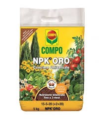 Compo - Concime - NPK Oro - 15.5.20 - (+28) - Universale - 4 Kg
