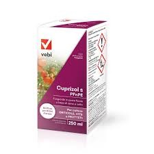 Cuprizol S x 250 ml - Fungicida a base di rame e zolfo per orticole, vite e frutteti