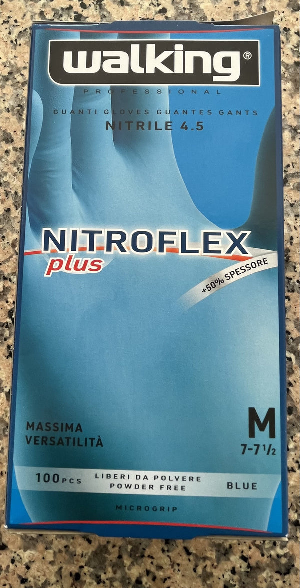 Guanti - Walking - Professional - Plus - Nitrile 4.5 - Best - Seller - Confezione - 100 Pz.
