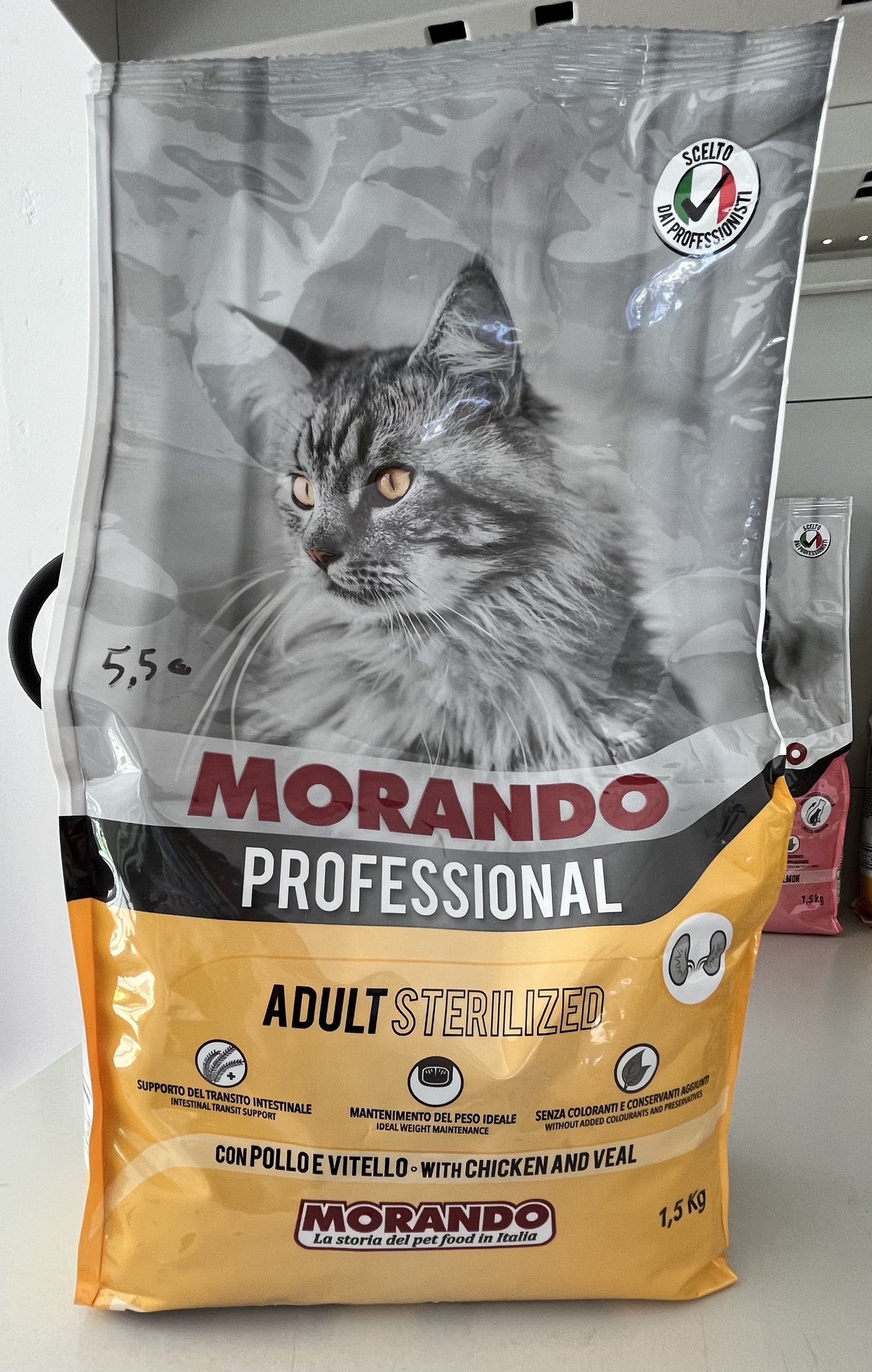 Pets - Morando - Croccantini - Professional - Adulto - Sterilizzato - Pollo - Vitello - 1,5 Kg