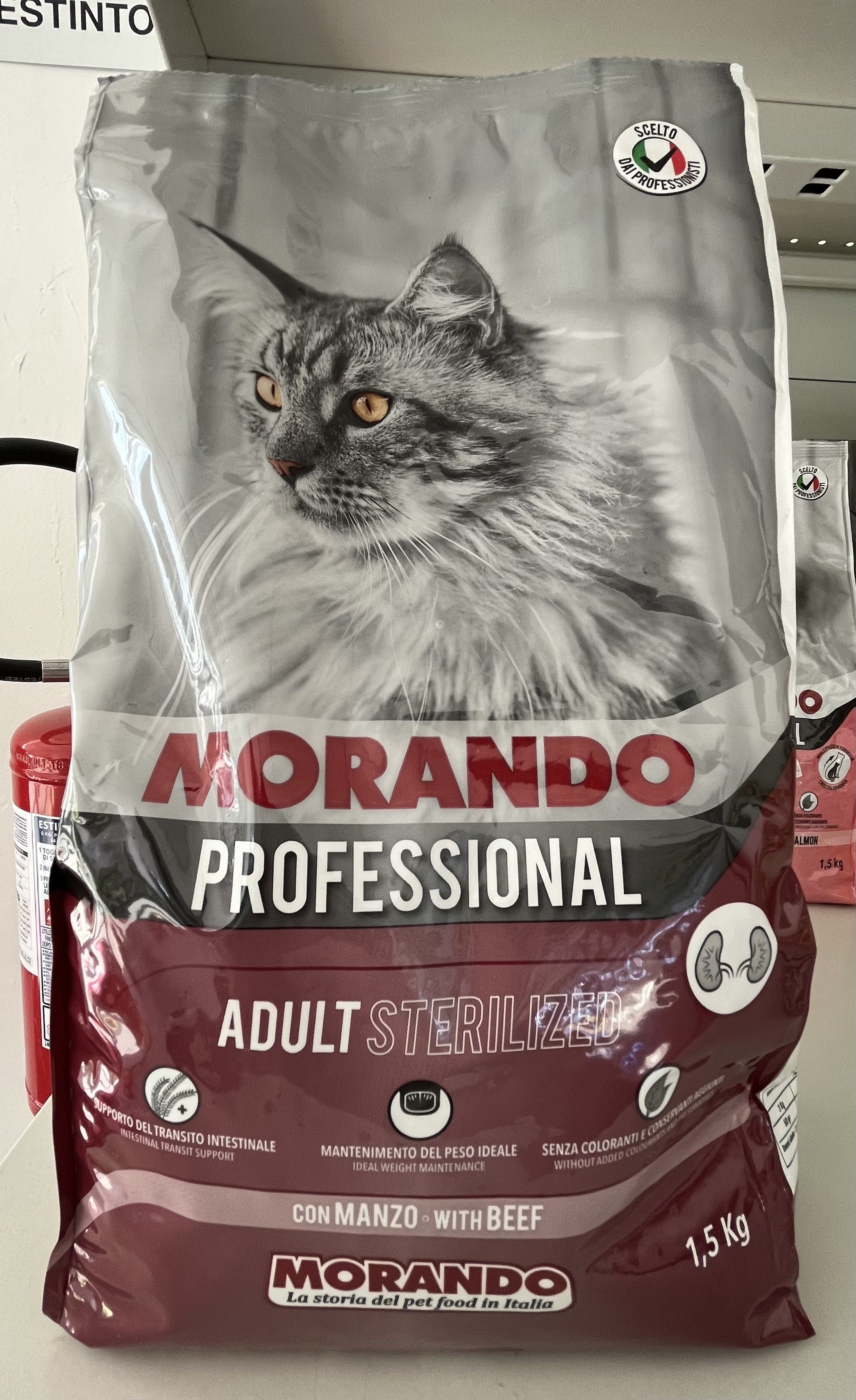 Pets - Morando - Professional - Gatti - Croccantini - Adulto - Sterilizzato - Manzo - 1,5 Kg