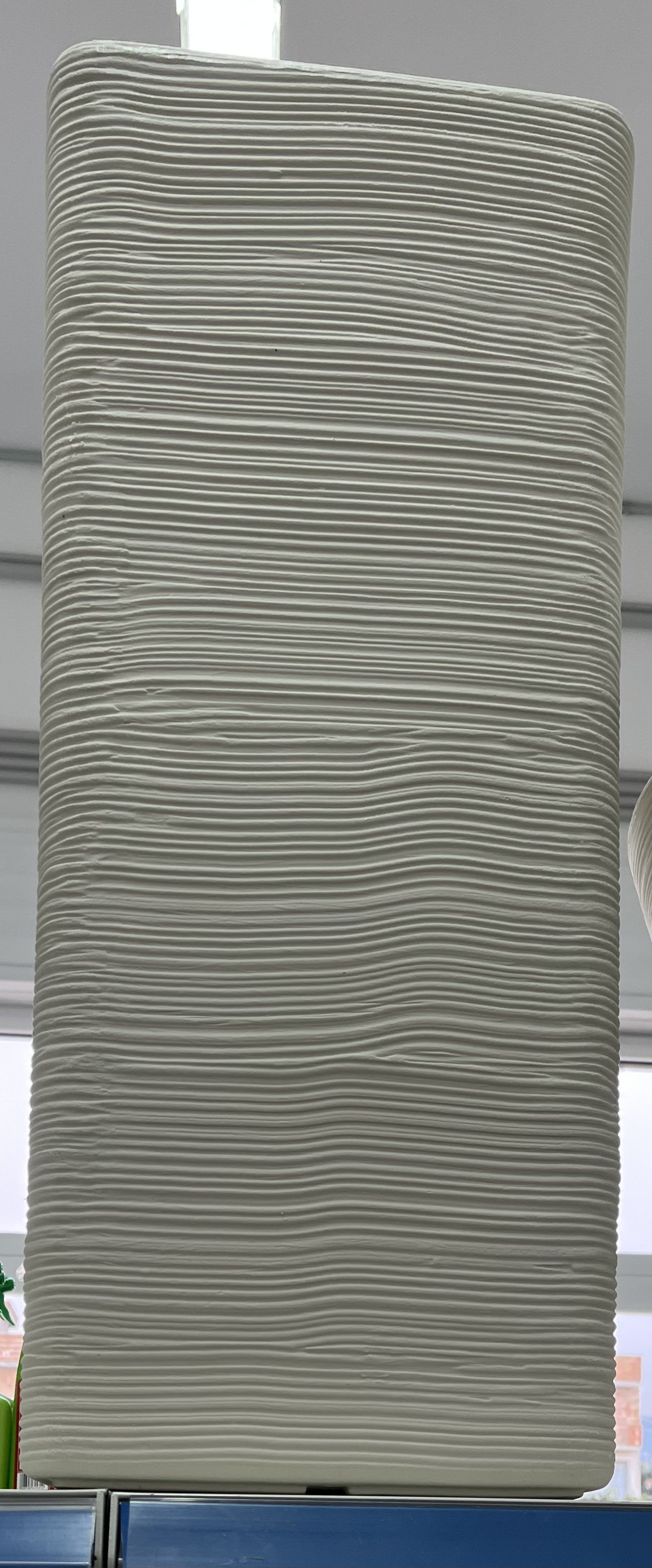 Vaso pilone shabby 75 cm bianco - vaso per interni ed esterni elegante e economico