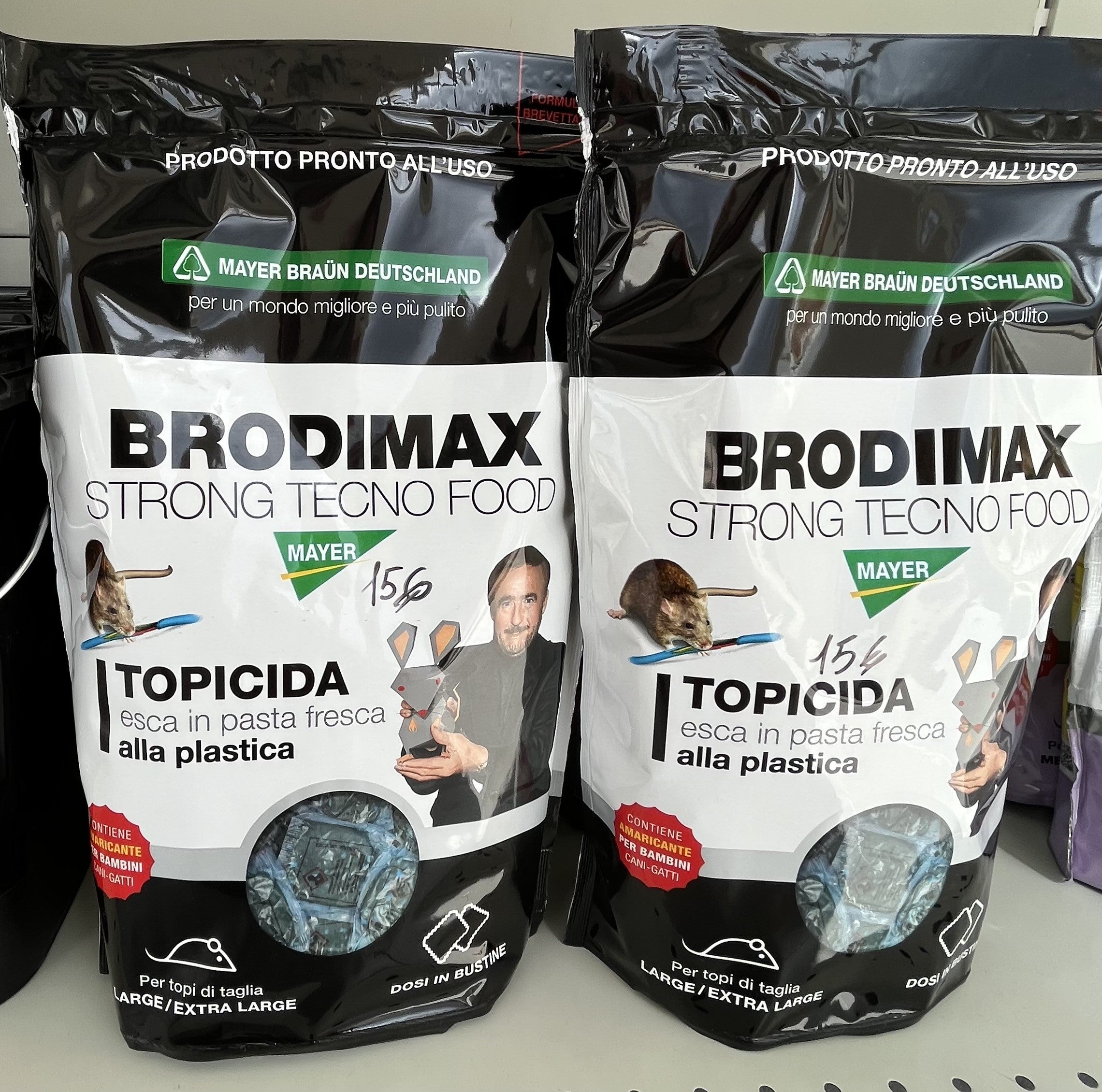 Topicida x 1,5 Kg - Brodimax - Strong - Tecno - Food - Mayer - Esca - Pasta - Fresca