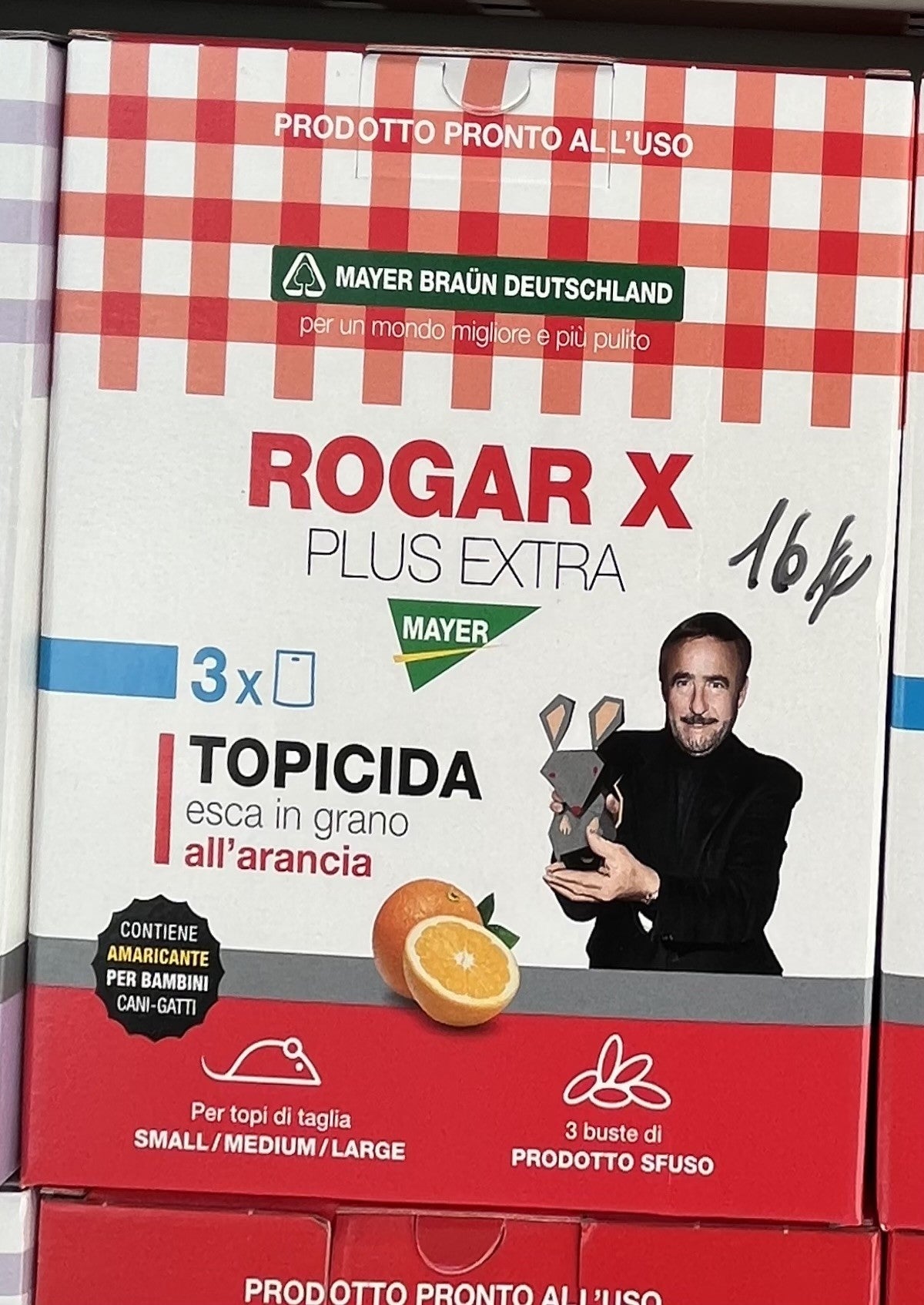 Topicida - Pronto - Uso - Mayer - Rogar - X - Plus - Extra - Esca - Grano - Arancia - Bustine