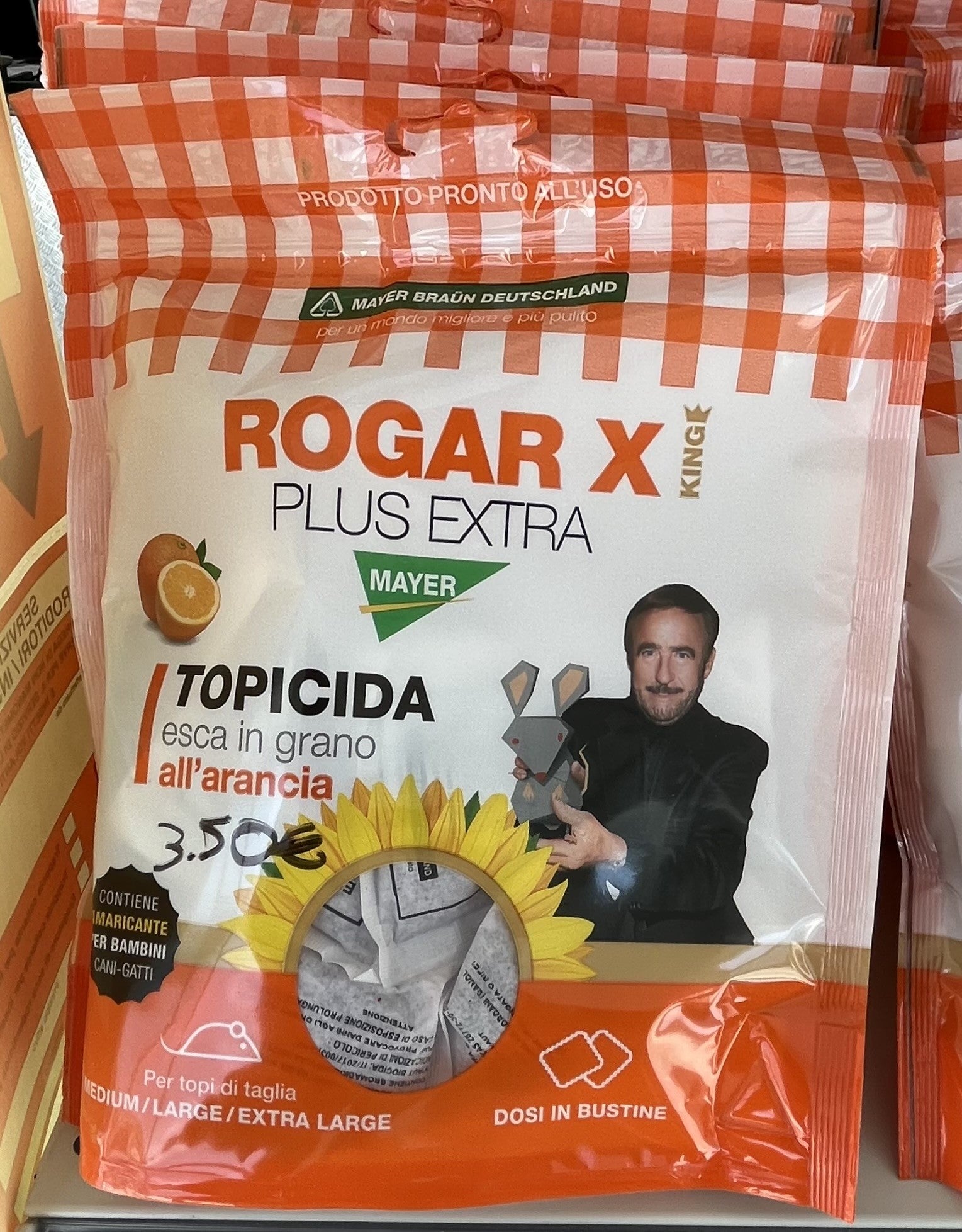 Topicida - Rogar - X - Mayer - Plus - Extra - Esca - Grano - Arancia - Bustine - Pronto - Uso